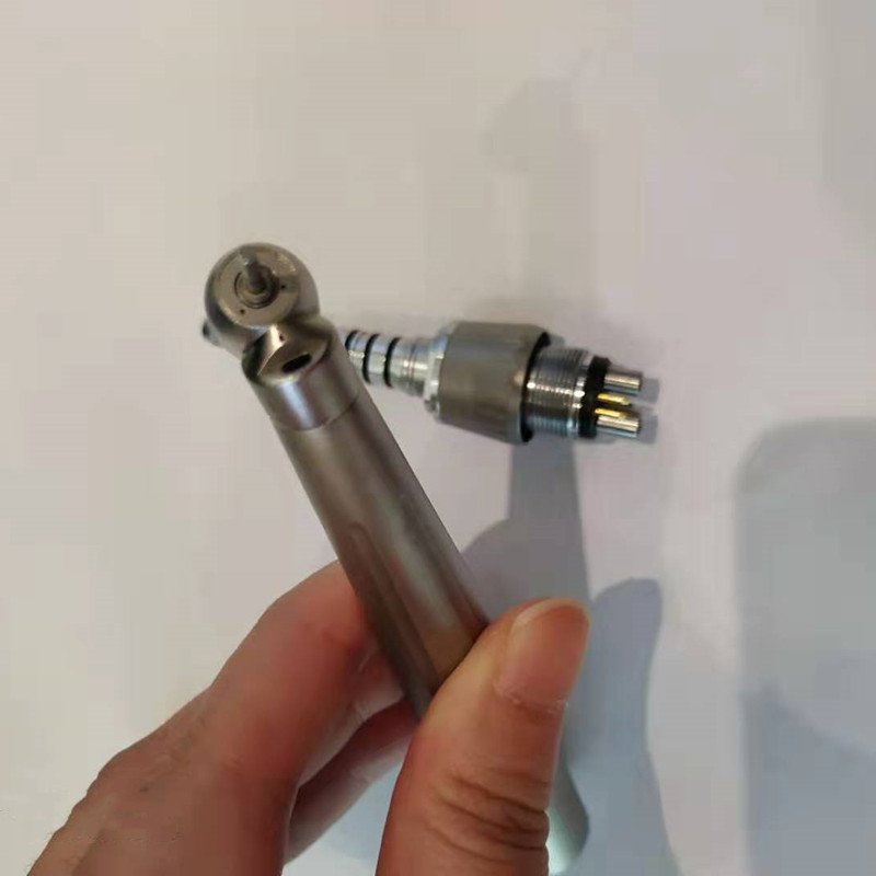 Fiber optic dental handpiece with 6 holes quick coupling 45 Degree LED surgical high speed turbine