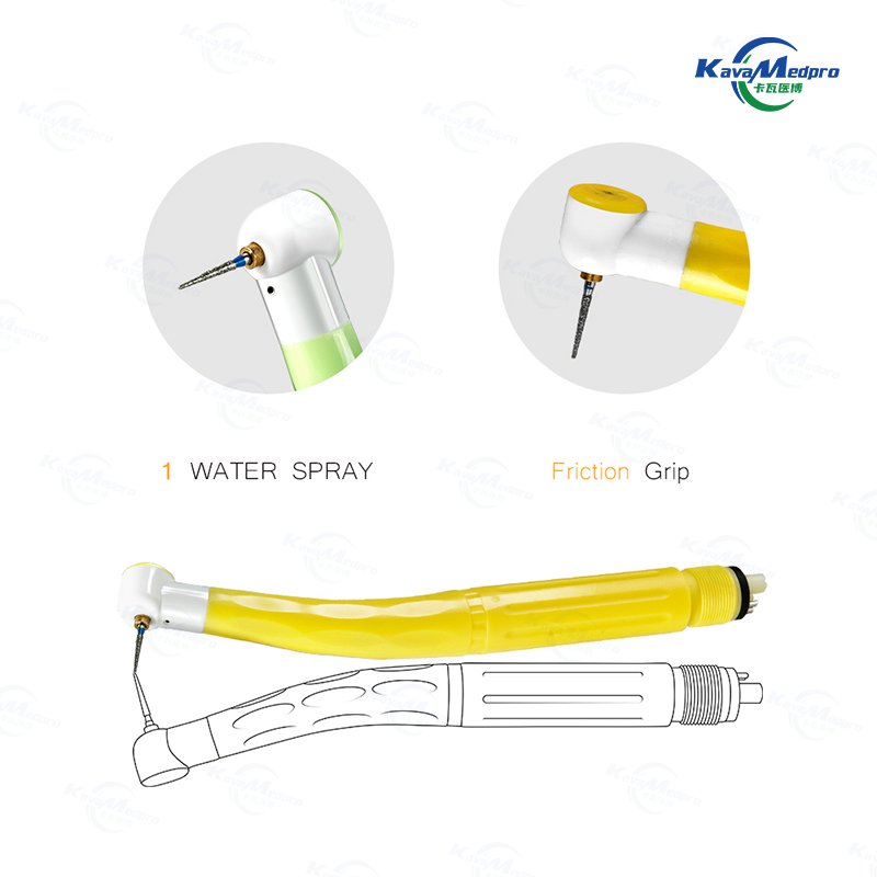 Disposable High Speed Turbine Dental Drill Colorful Disposable Anti-infection Dental Handpiece