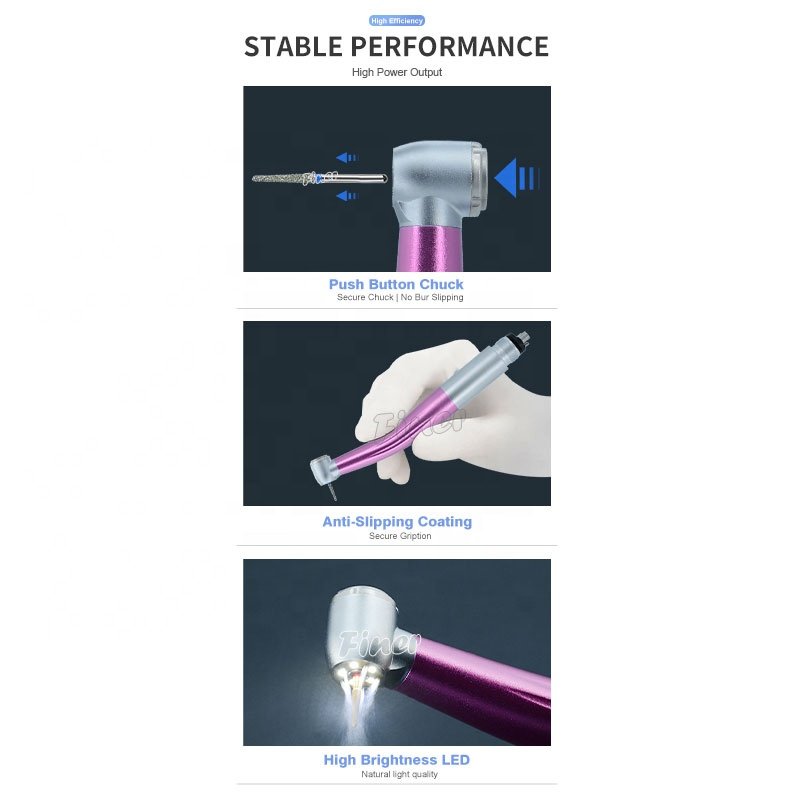 handpiece with generator led dental turbine high speed handpiece 2/4 holes