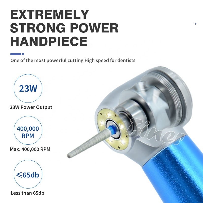 handpiece with generator led dental turbine high speed handpiece 2/4 holes