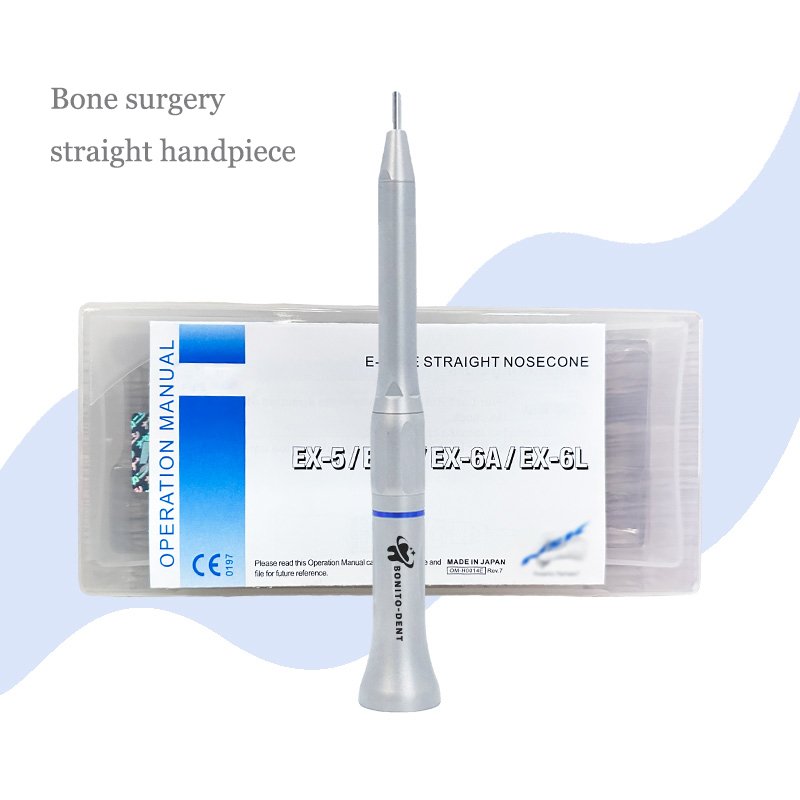 40000RPM Dental E type connection Osteotomy Handpiece 1:1 Speed Increasing Surgical External Water Spray Straight Handpiece