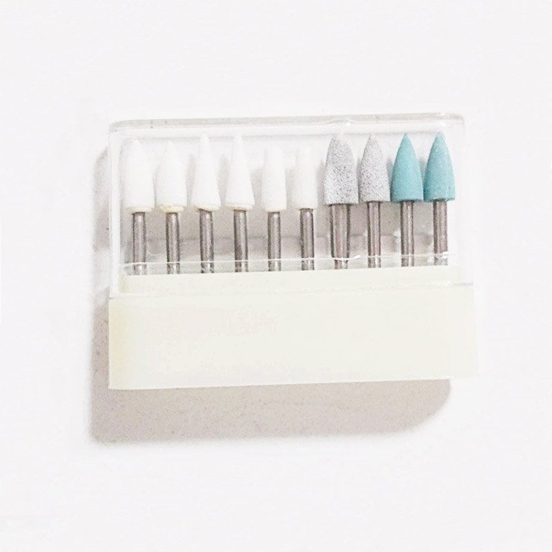 "Dental Drills Composite Finish and Polish Kit FG 4109 Polishing Silicone Rubber Stone Burs Set for High Speed Handpiece"