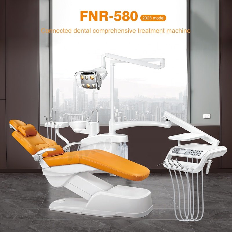 Adjustable Positioning Electric Dental Chair Unit With Built-In LED Lights