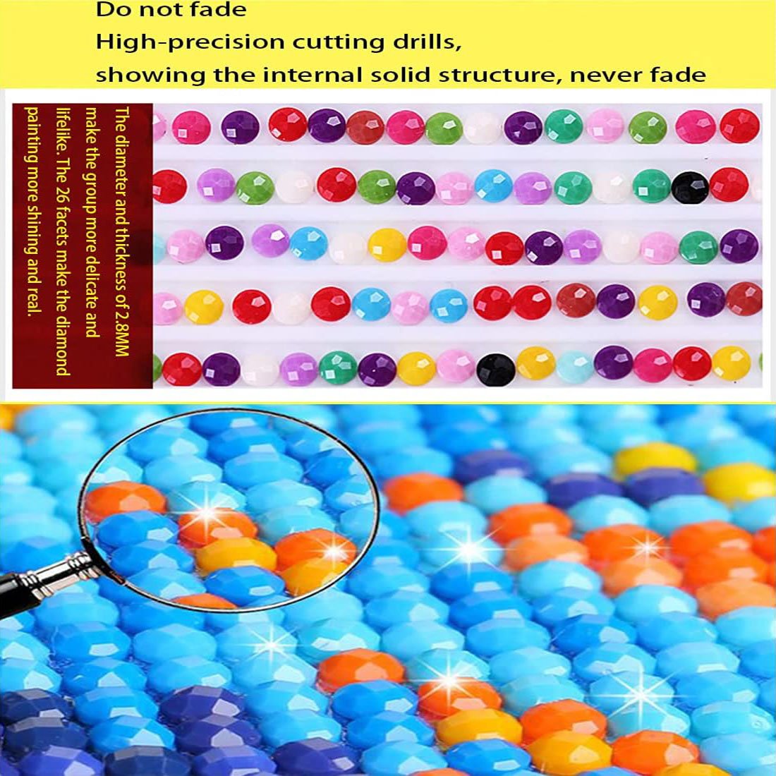 Adult Diamond Painting Set DIY 5D Round Diamond Butterfly Flower Diamond Art Suitable for Family Leisure and Wall Decoration