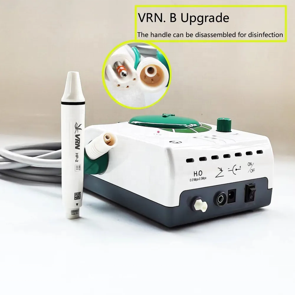 Portable Dental Equipment Vrn K08B Professional Dental Ultrasonic Scaler with Sealed Handpiece Vet Dog Cat Teething Cleaner