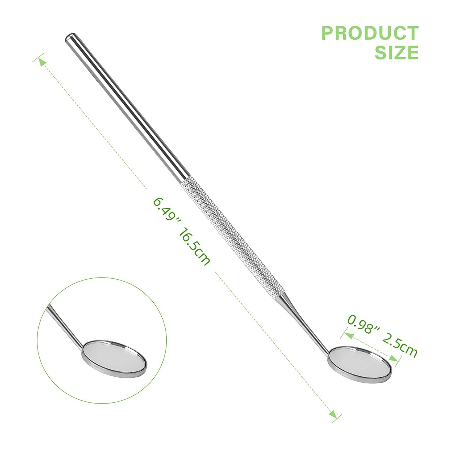 Hot Selling Premium Export Quality Anti-Fog Dental Mirrors #4 45 Degree Reflection Stainless Steel Handle Manual Wood Metal