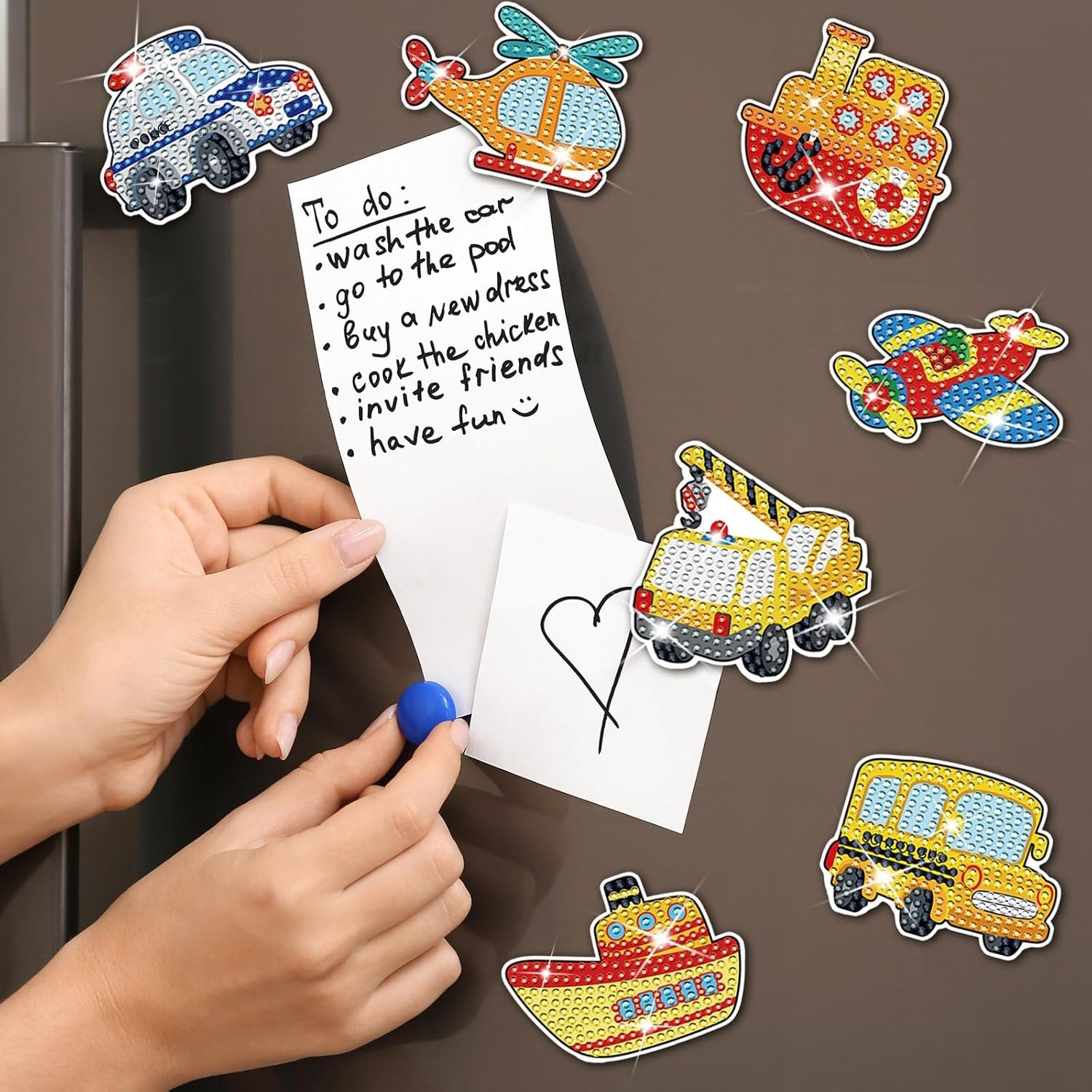 Diy Kids Wall Sticker 5D Diamond Painting Stickers Educational Toy Animal Gem Sticker