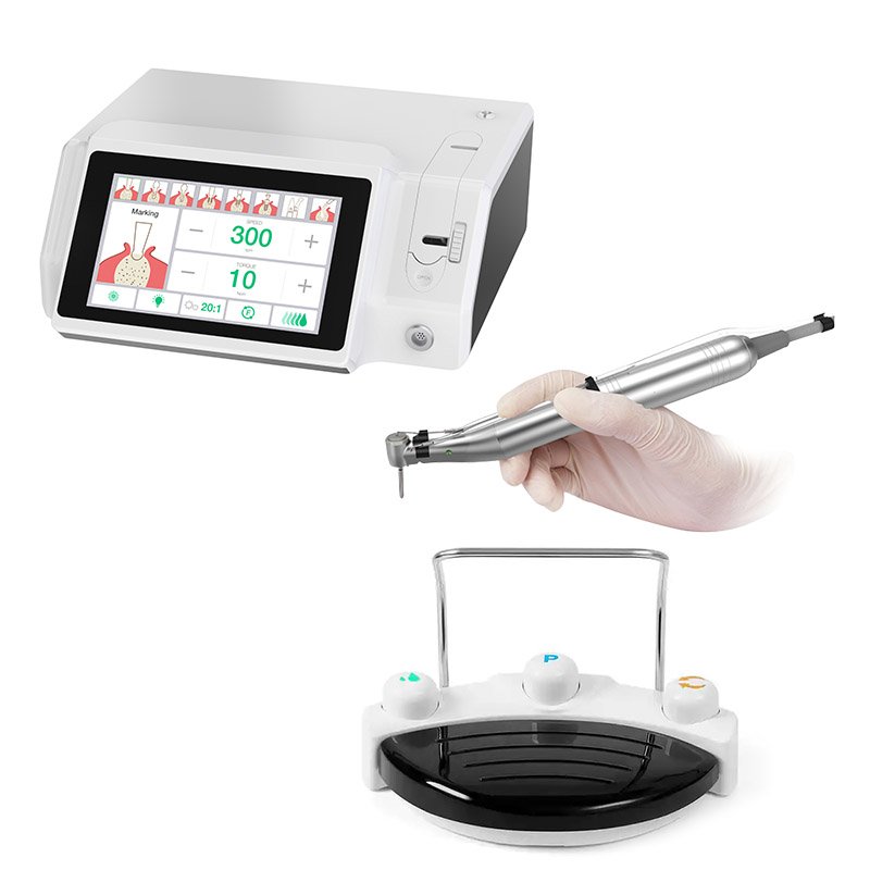 2023 Latest Touch Screen Fiber Optic Dental Implant With Electric Motor Function And 20:1 Handpiece