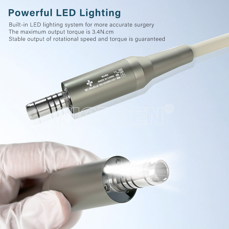 Dental Electric Micro Motor Water Supply Use With 1:5 Increasing Contra Angle Handpiece Dental Brushless Micromotor
