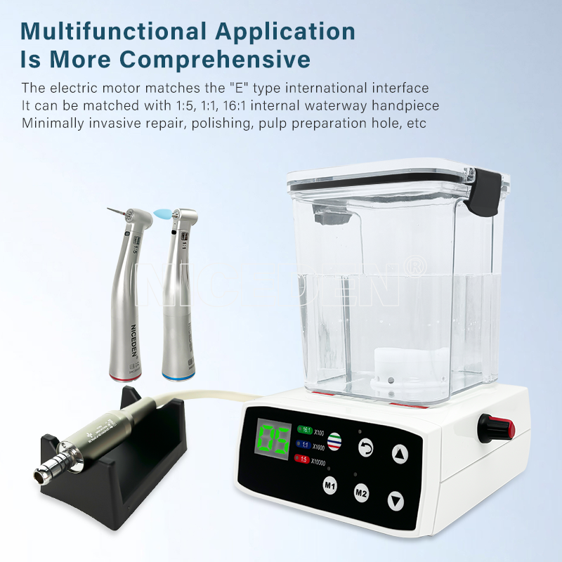 Dental Electric Micro Motor Water Supply Use With 1:5 Increasing Contra Angle Handpiece Dental Brushless Micromotor