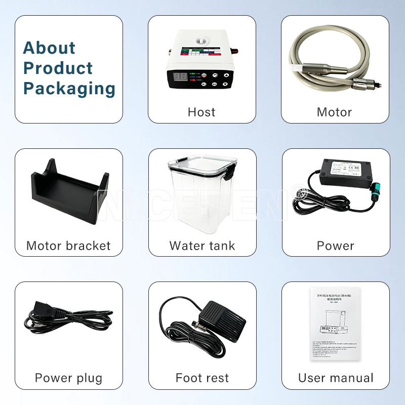Dental Electric Micro Motor Water Supply Use With 1:5 Increasing Contra Angle Handpiece Dental Brushless Micromotor