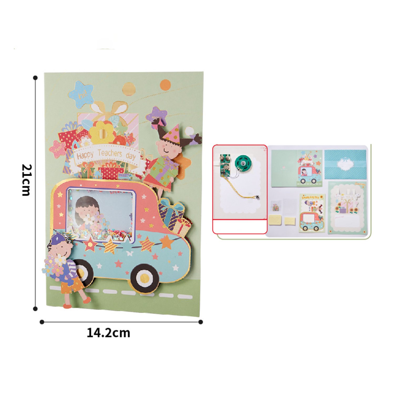 Teachers' Day ins Wind Shake Greeting Cards Gifts Handmade diy children's products