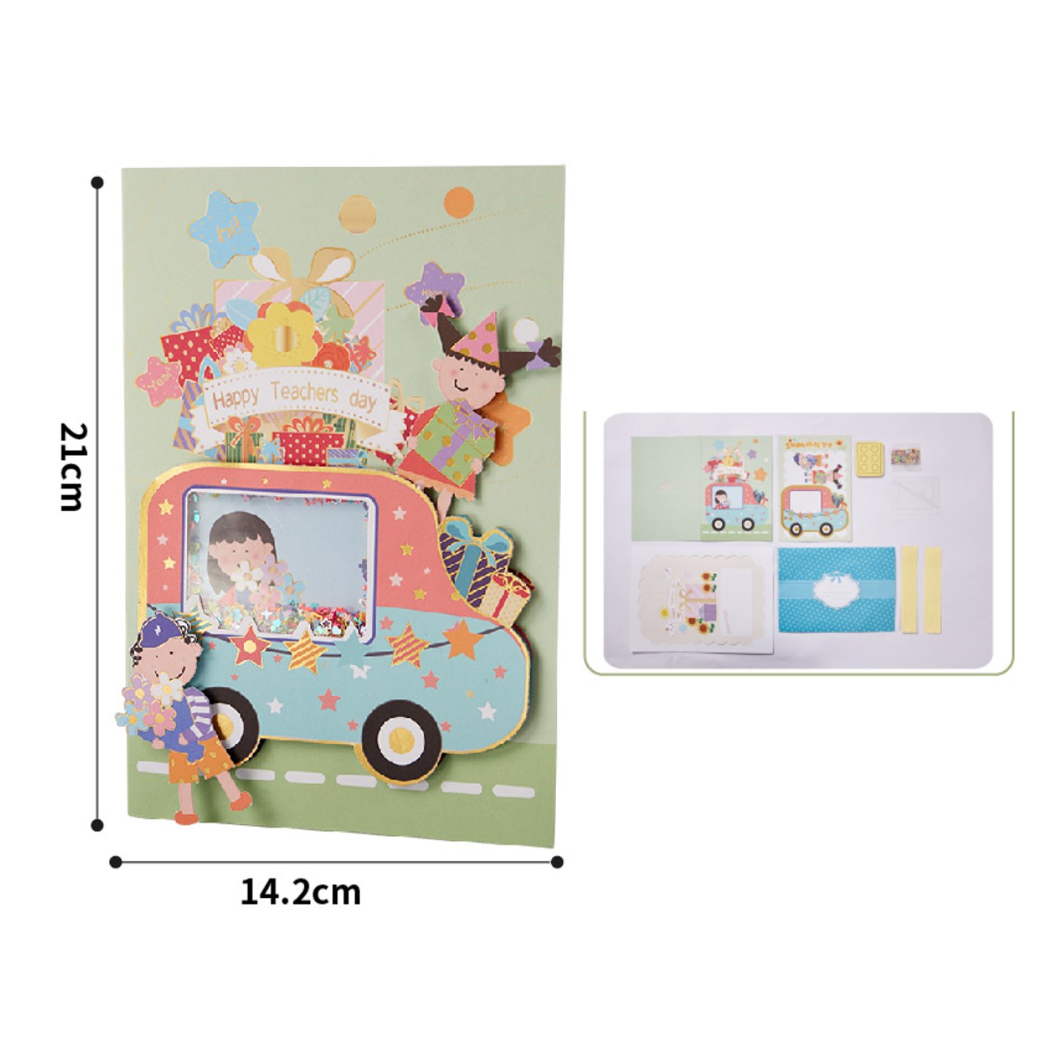 Teachers' Day ins Wind Shake Greeting Cards Gifts Handmade diy children's products
