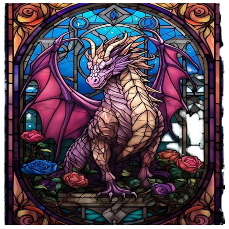 Dragon birds diamonds art puzzles diy diamond painting kit crystal art gemstone beads painting for home dec.