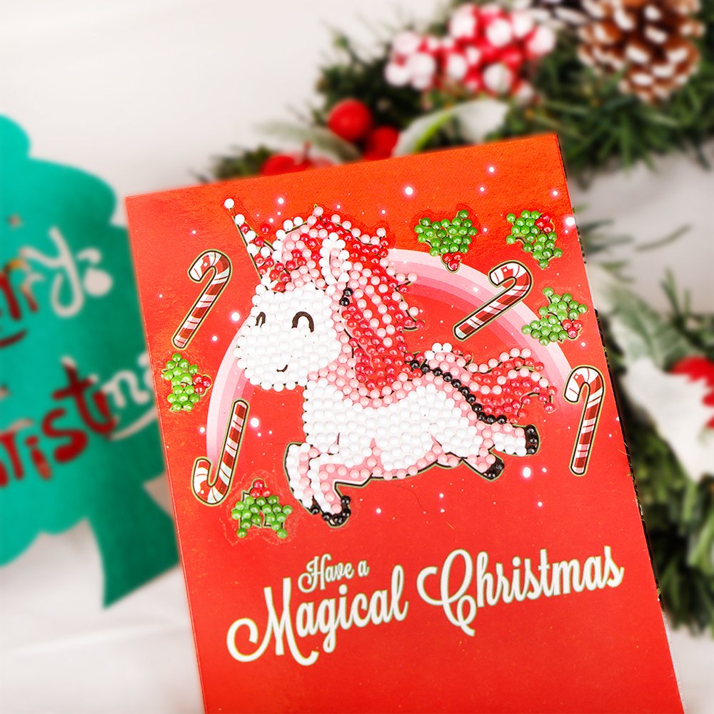 Wholesale holiday gifts diy diamond painting crafts handmade christmas greeting card