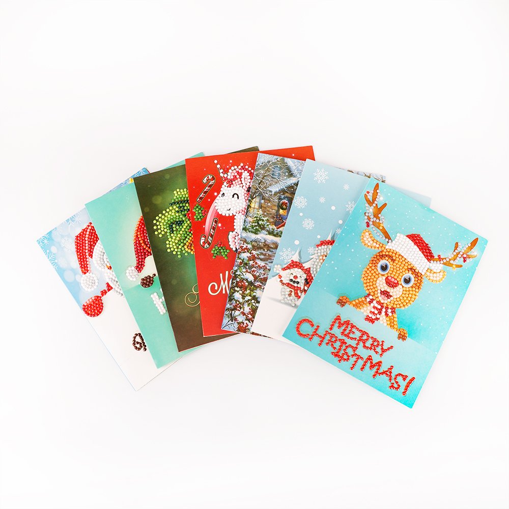 Wholesale holiday gifts diy diamond painting crafts handmade christmas greeting card