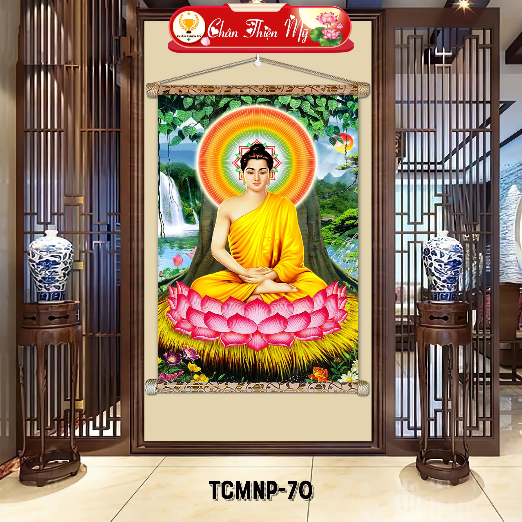 Cheap 3D Buddhist wall art paintings decorate homes according to modern trends