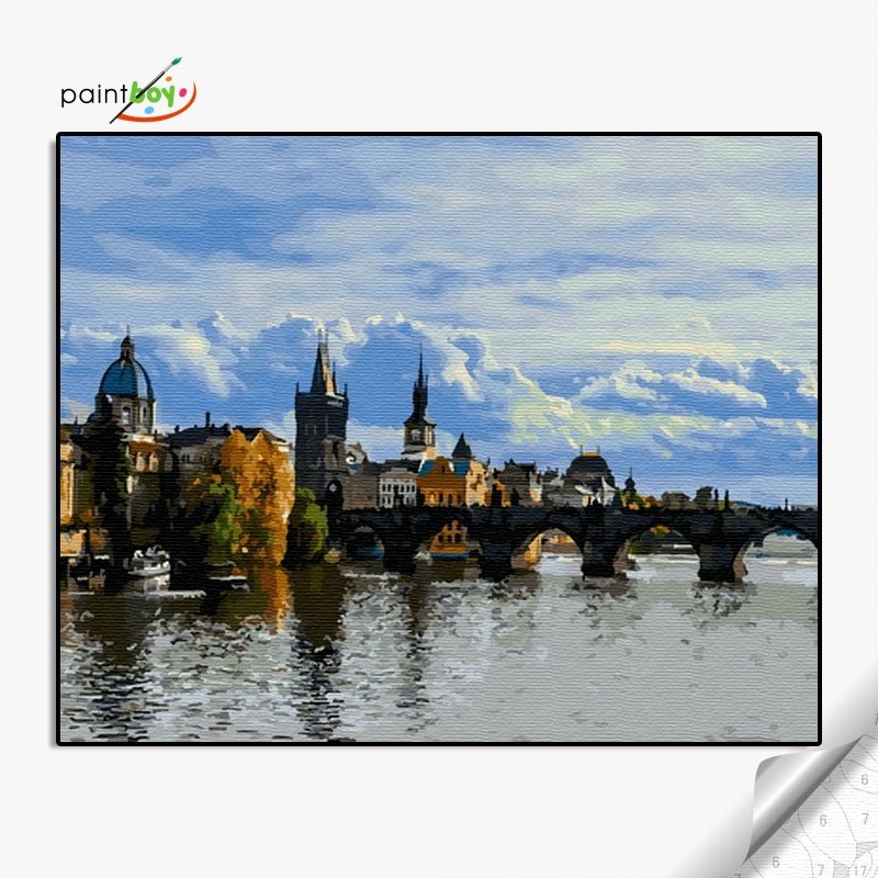 GX36073- 40*50 cartoon seascape painting of famous artist diamond painting