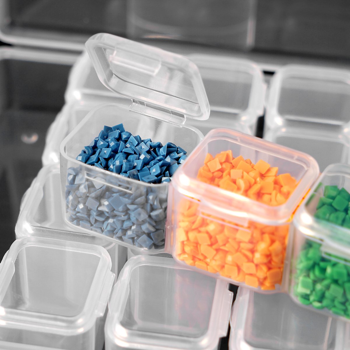 Factory Direct Sales Diamond Painting Tools and Accessories Storage Bag Tray 28 Grids Box Roller Diamond Painting Tool Kits