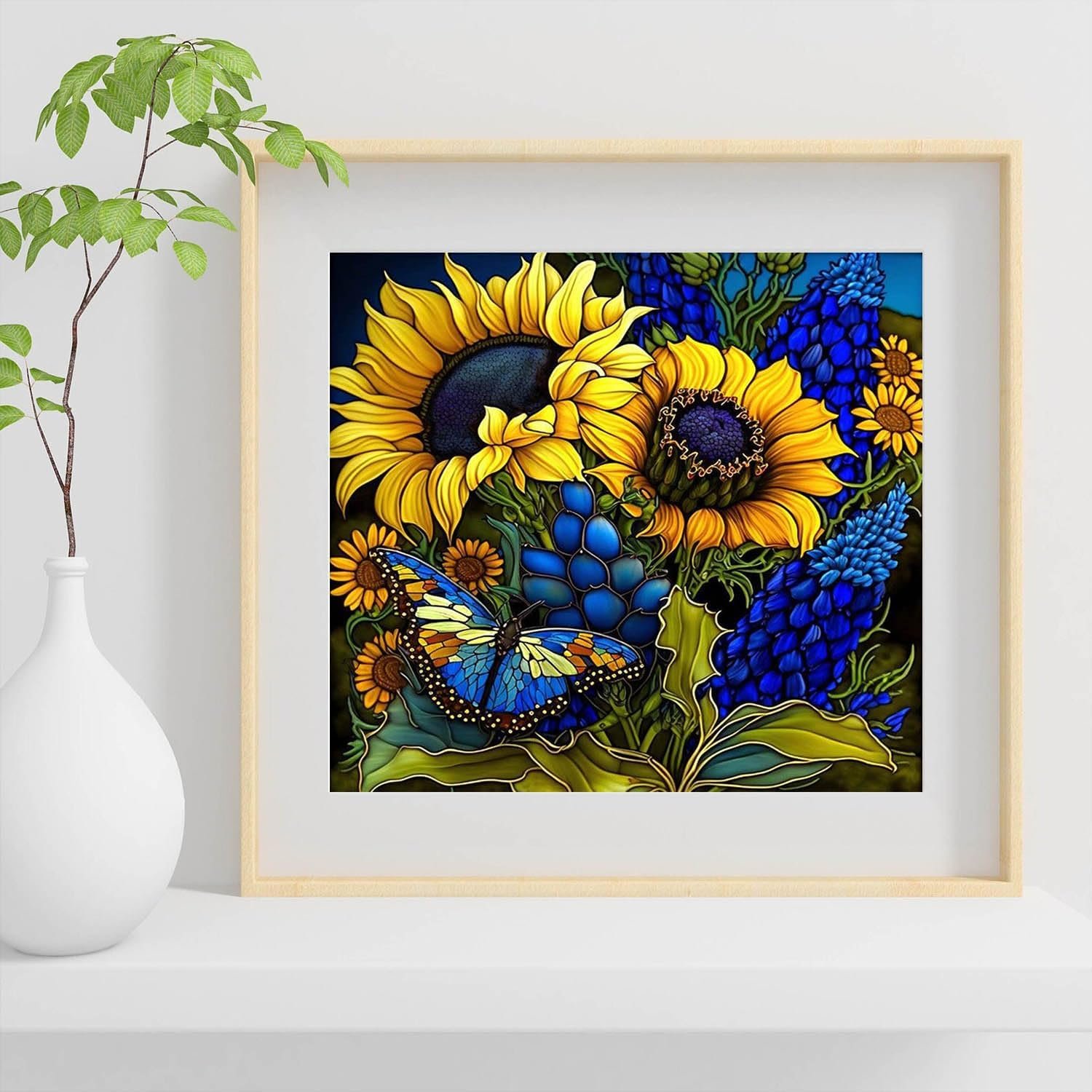 Adult Diamond Art Painting Kit DIY Flower Church Window Round Diamond Art Home Decoration wall Diamondpainting home decor luxury