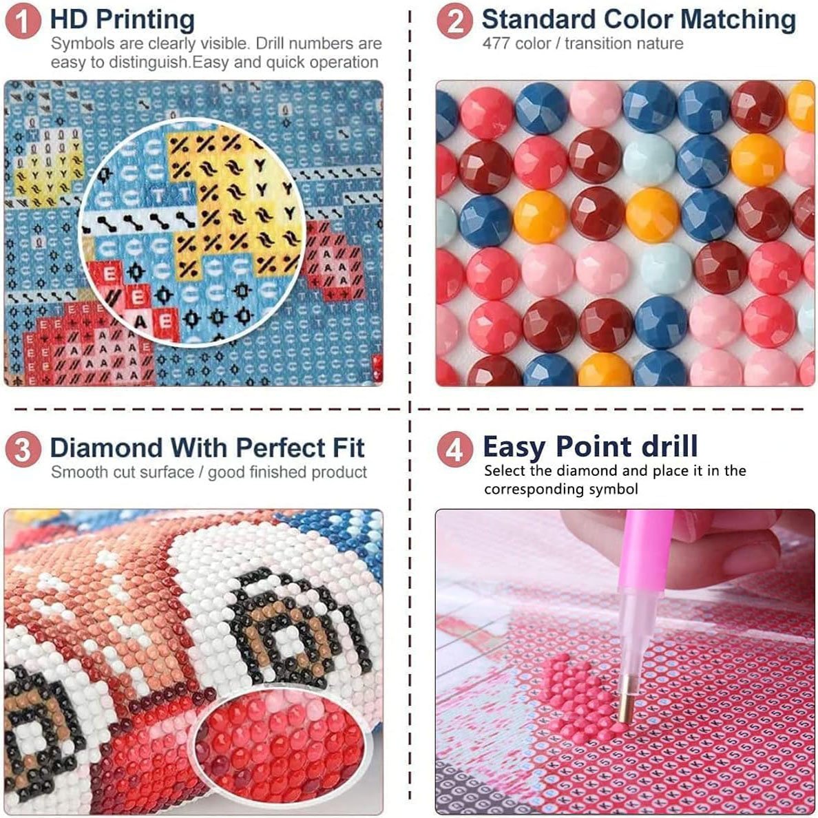 Van Gogh's Town Adult Diamond Painting Set Diamond Art Set Round Diamond Embroidery Craft Set Suitable for Home Wall Decoration