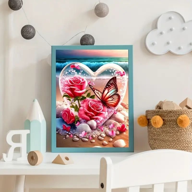 Full Drill Customized Pictures Arts Craft DIY 5D Crystal Embroidery Diamond Pink tulip Flower Paintings for Adults