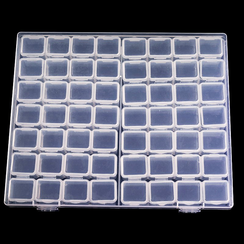 56 Grid Diamond Painting Storage Box 5d Round Square Beads Plastic Box Diamond Painting Accessories Storage Case