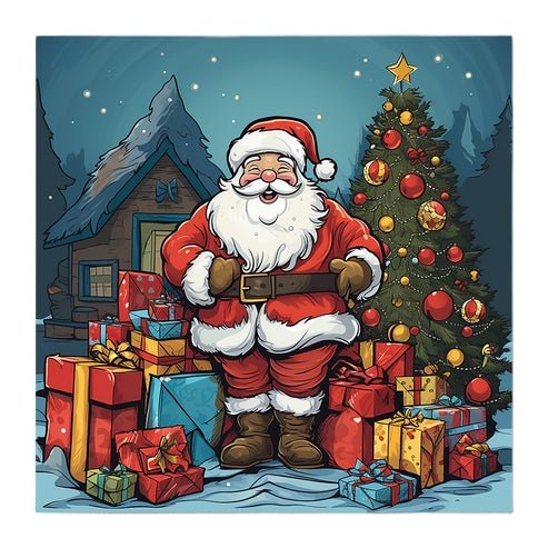 G-73 Custom Mosaic Diamond Art Wall Decor Santa Paint,DIY 5d Canvas Home Decor Christmas Diamond Painting Kit