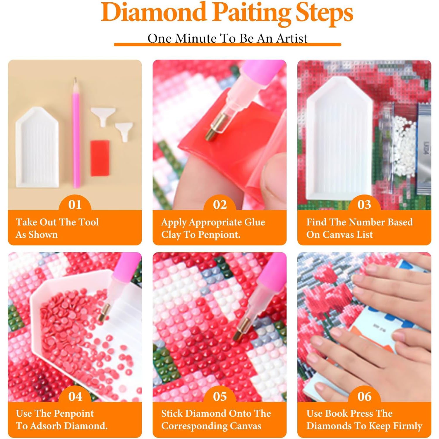 Adult Beginner Diamond Art Set DIY 5D Unicorn Round Diamond Beginner's Gem Art Perfect Gift Home Wall Decoration paintings
