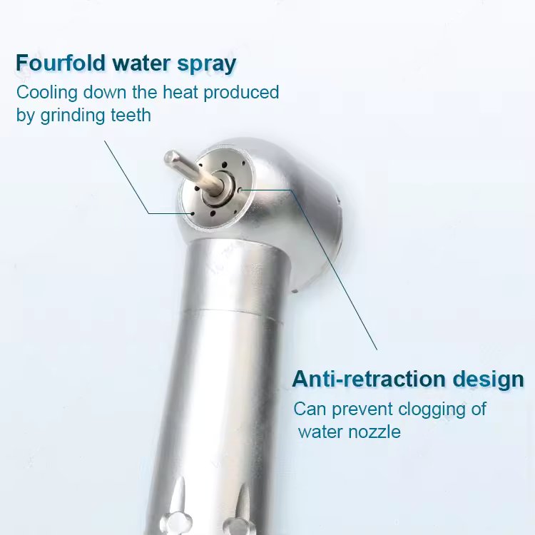 Sirona New Design Shadowless Dental High-speed Handpiece Hand Piece Led with Manual Power Source Durable Metal Steel Electric CE