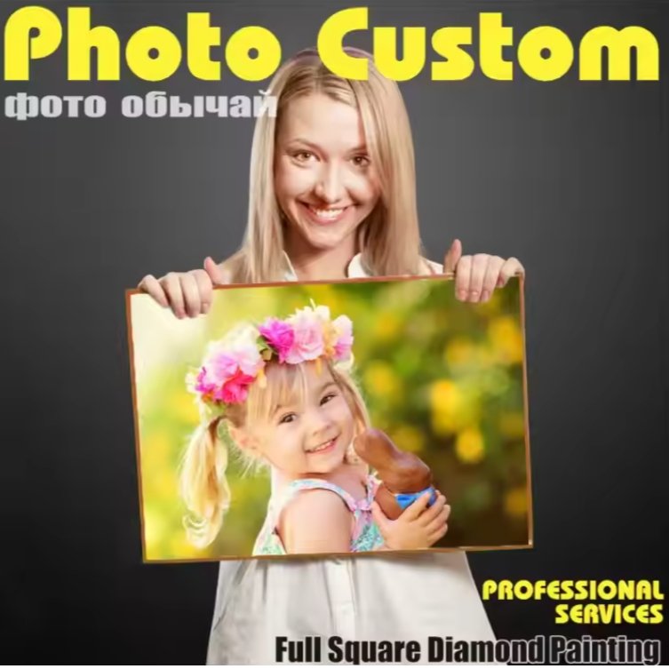 DIY photo custom diamond painting diamond Eco cotton canvas 1set custom size mixed color full square rhinestones