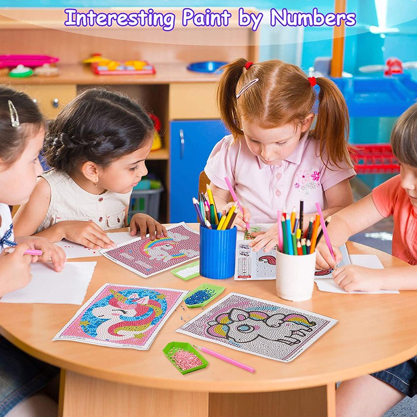 Custom Diamond Painting Kits for Kids Crystal Diamond Art Painting Cartoon Diamond Painting Home decor DIY Children's Art