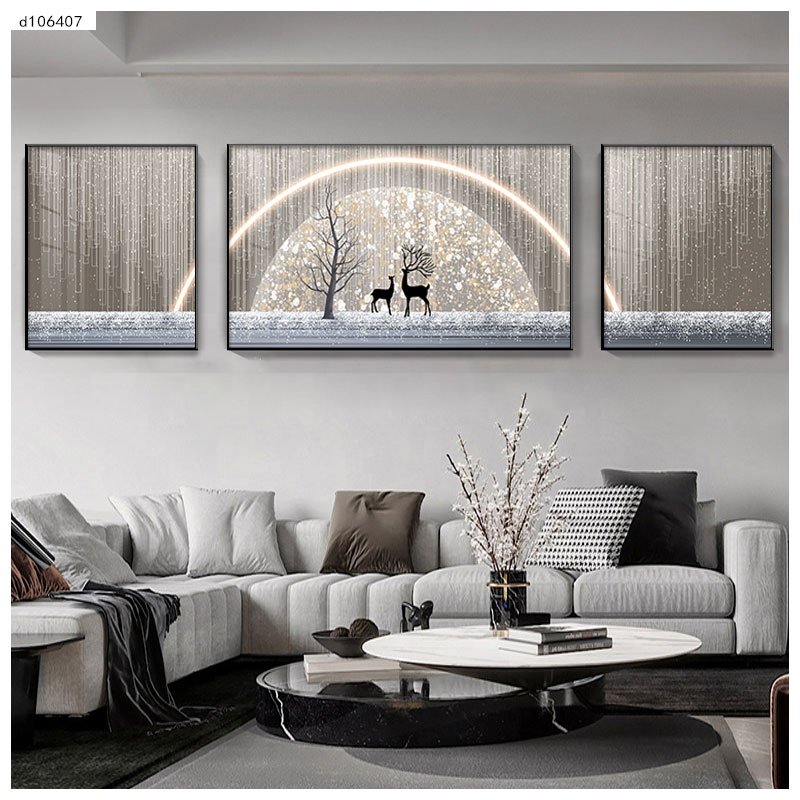 3d diamonds metal frame crystal porcelain wall art paintings interior luxury home decor still life decorative Led light painting