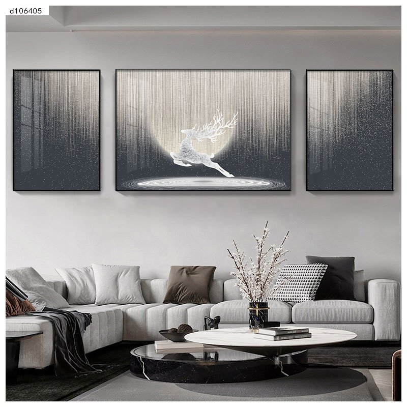 3d diamonds metal frame crystal porcelain wall art paintings interior luxury home decor still life decorative Led light painting