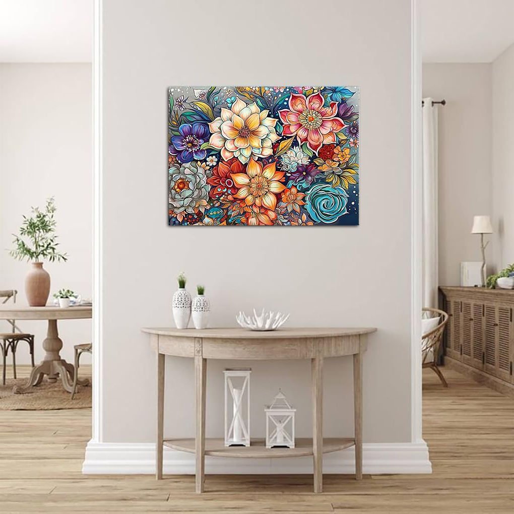 Adult Diamond Painting Set Art Flower 5D Diamond Dot Suitable for Home Wall Decoration paintings and wall arts