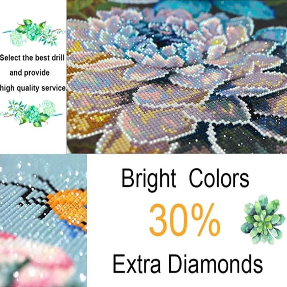 Adult Diamond Painting Set Art Flower 5D Diamond Dot Suitable for Home Wall Decoration paintings and wall arts