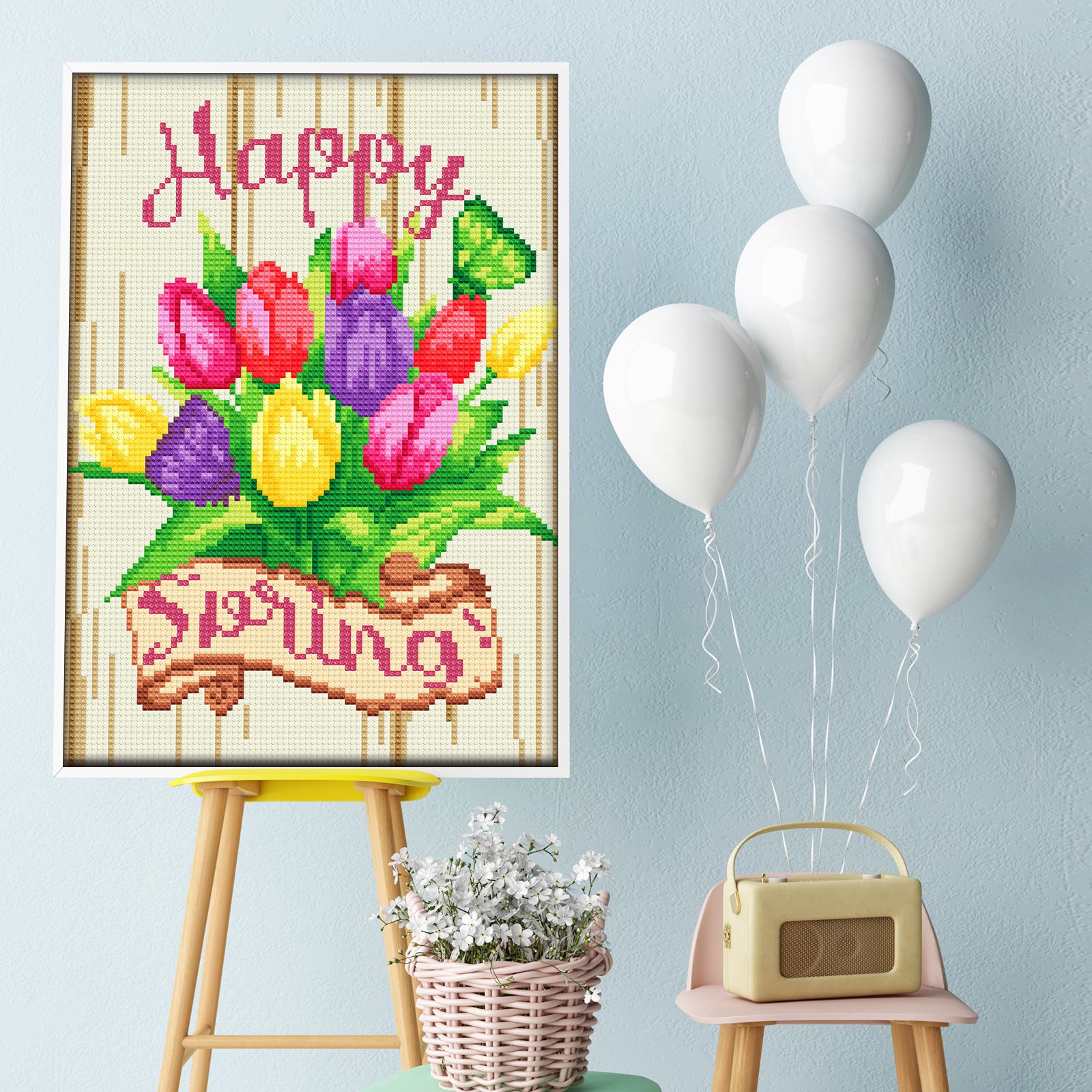 Customized Diamond Art for Home Wall Decor Flower Style DIY Hobby Craft Activities Creative Gift Luminous Diamond Painting