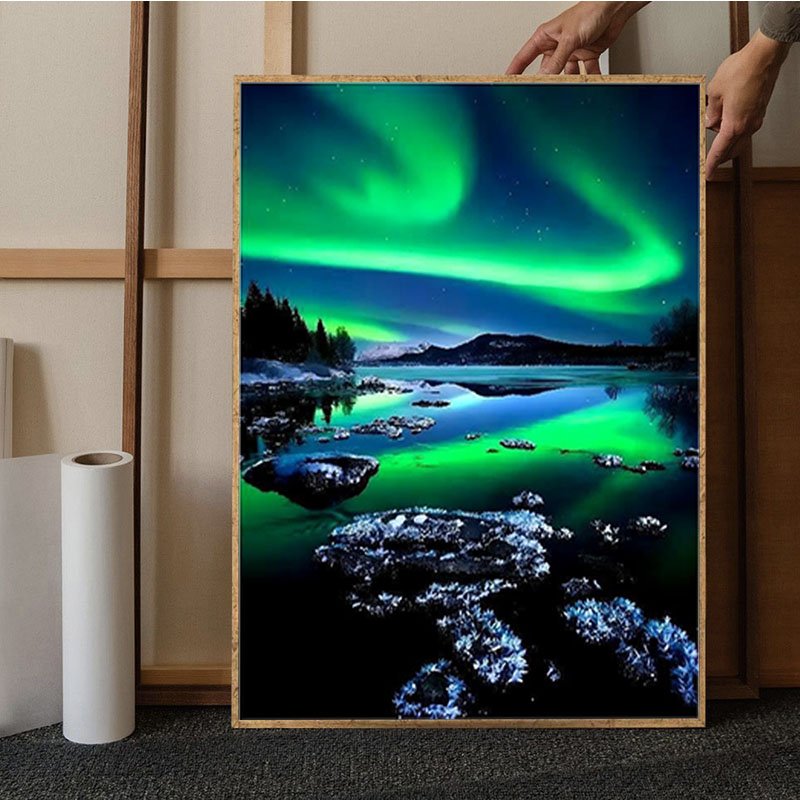 Landscape diamond dot painting Northern Lights Paint Gem 5d diy diamond painting accessories Home Wall Decor
