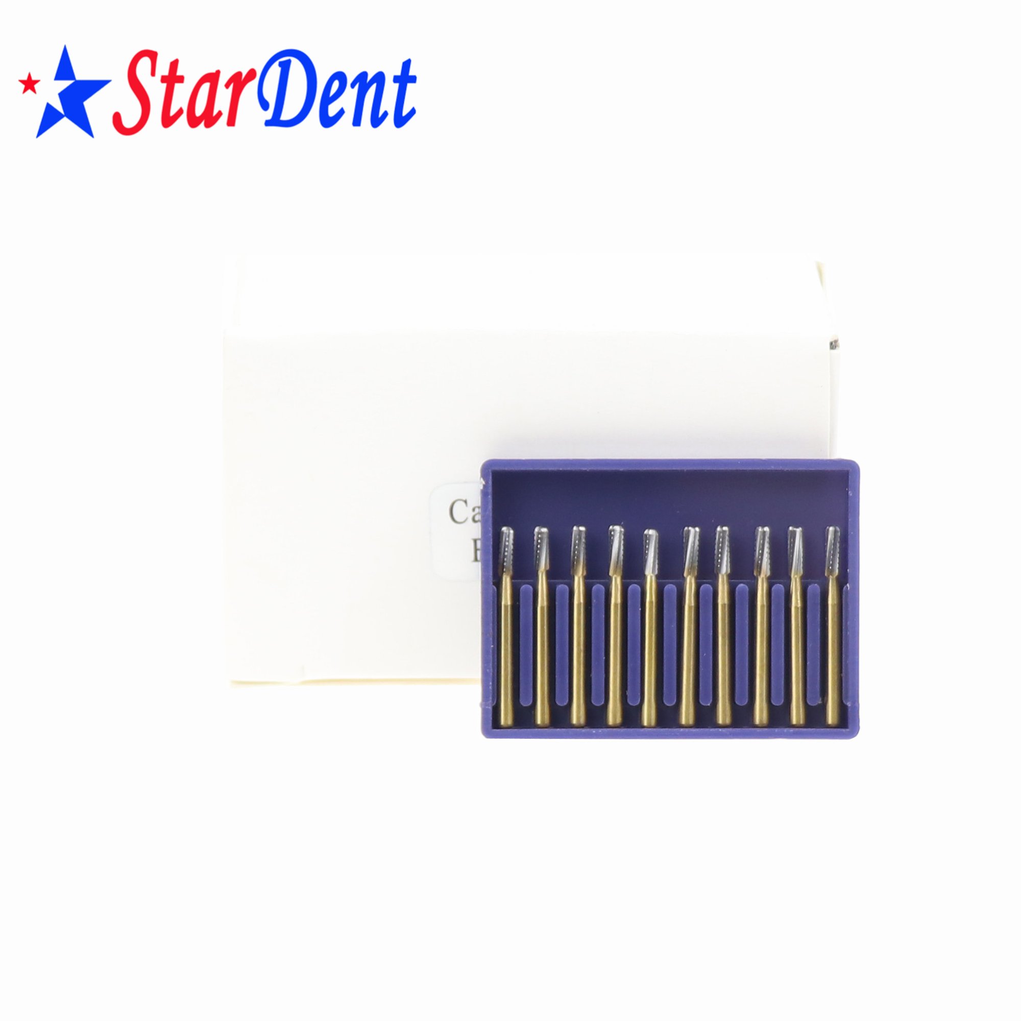Dental Tungsten Golden Carbide Bur High Speed Handpiece Metal Cutter FG-1958