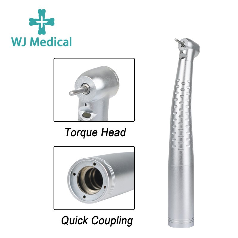 Star Point Vein Torque Head Push Button Fiber Optic High Speed Dental Handpiece With Fiber Optic Quick Coupling