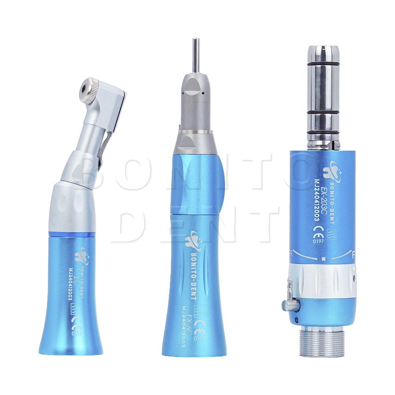 Dental handpiece contra angle external water spray slow speed dental handpiece air turbine motor tool kit