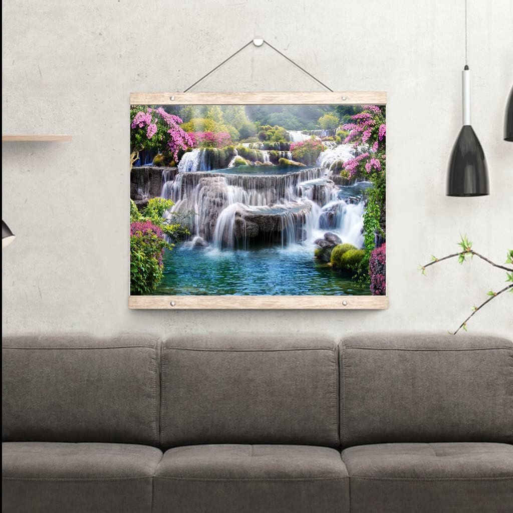 Flowing waterfall diamond painting natural landscape diamond painting rockery landscape diamond painting 30*40cm