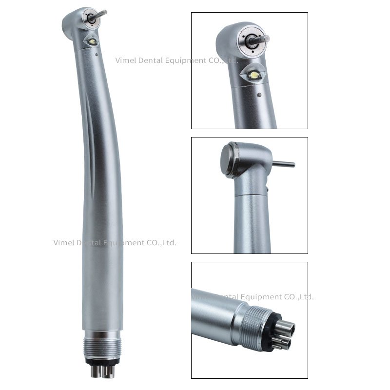 Dental High Speed Handpiece LED Factory Price 3 Water spray Ceramic Bearing Air Turbine Push Button Lab Equipment Supply