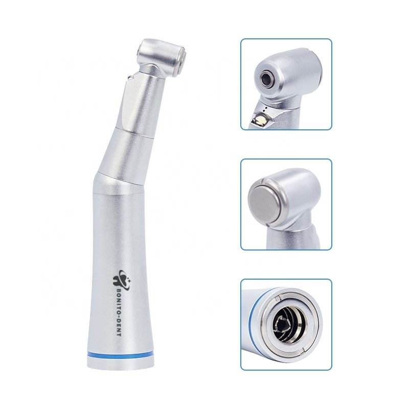 LED Dental Contra Angle Low Speed 1:1 inner Water Spray Handpiece Air Motor Drill Lab Dentisty equipment