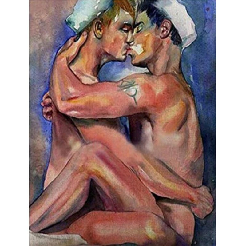 High Quality Nude Portrait Diamond Painting 5D DIY Sexy Naked Lover Diamond Mosaic of Picture Handicraft for Home Decor