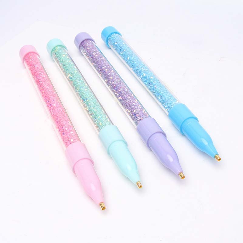 Wholesale Diy Diamond Painting Tools Pen Stick Drill Pen Diamond Embroidery Accessories Transparent In The Middle Drill Pen