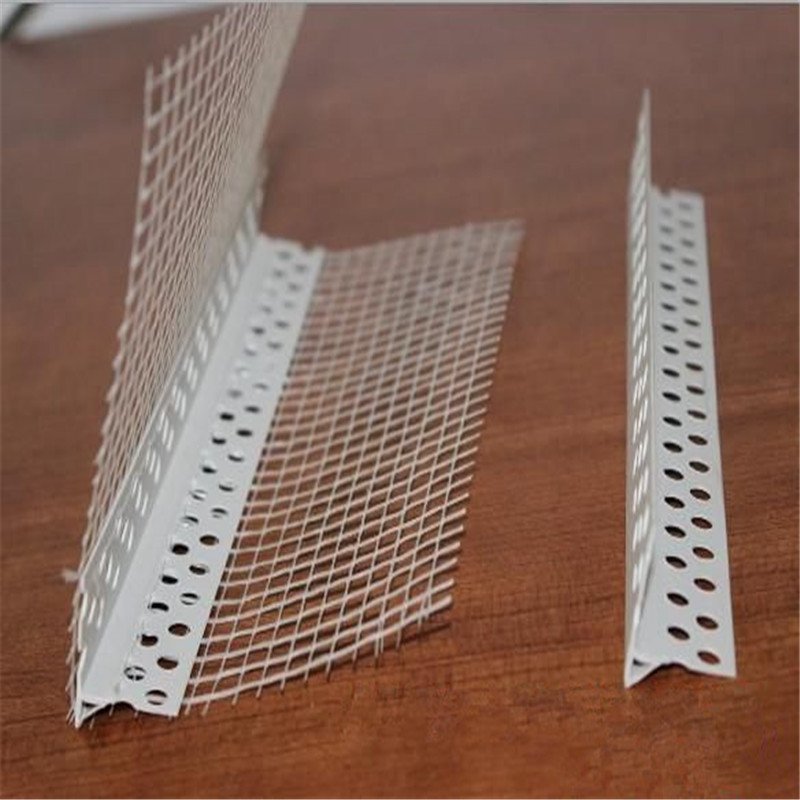 Hot sale factory building material drywall corner net lowest Price PVC corner bead with mesh
