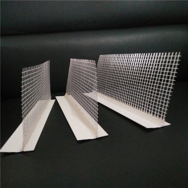 Hot sale factory building material drywall corner net lowest Price PVC corner bead with mesh