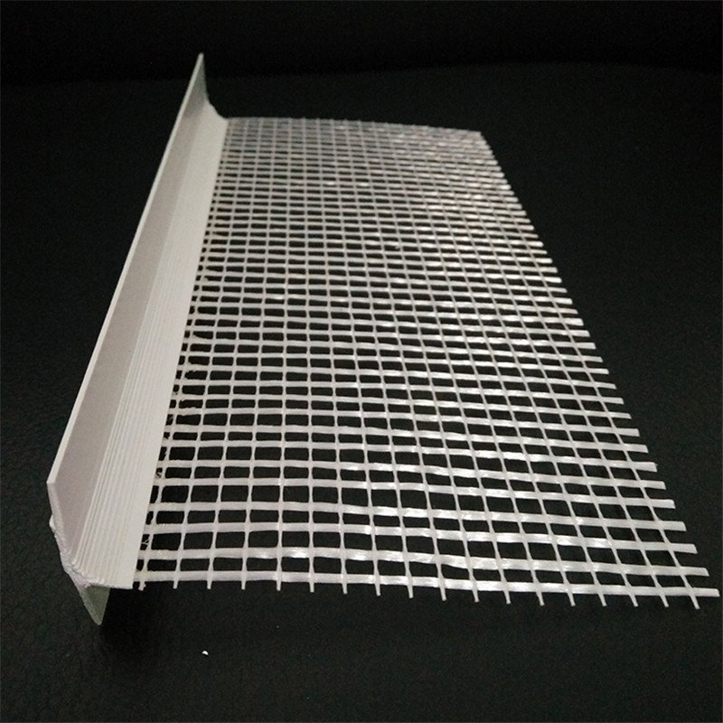 Hot sale factory building material drywall corner net lowest Price PVC corner bead with mesh