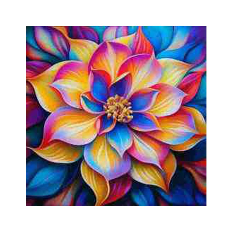 Hot Custom DIY fairy dust flower diamond painting drills Canvas Art Wall Decor Diamond art Painting kits landscape